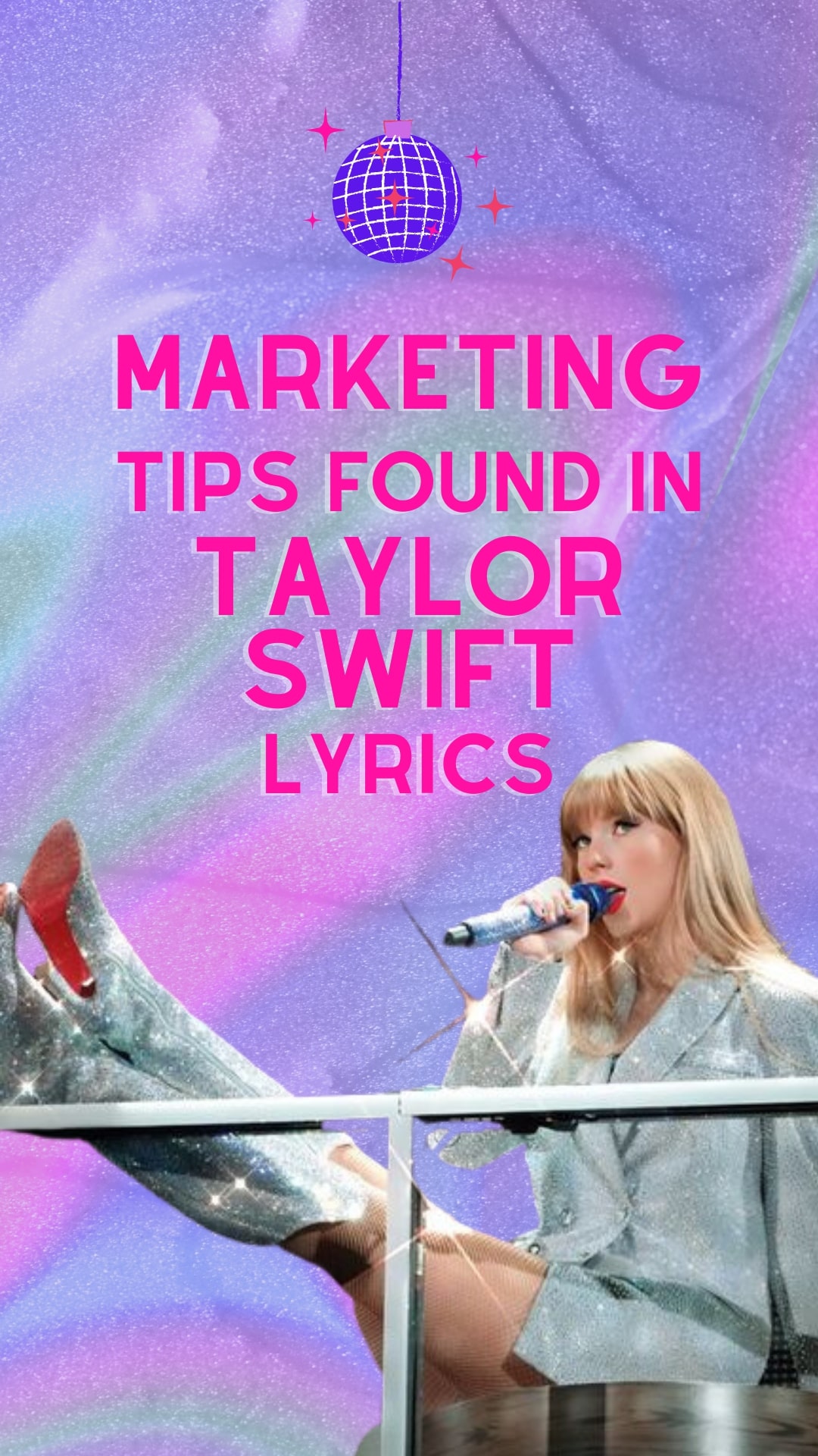 Blog cover image showing Taylor Swift at a live concert